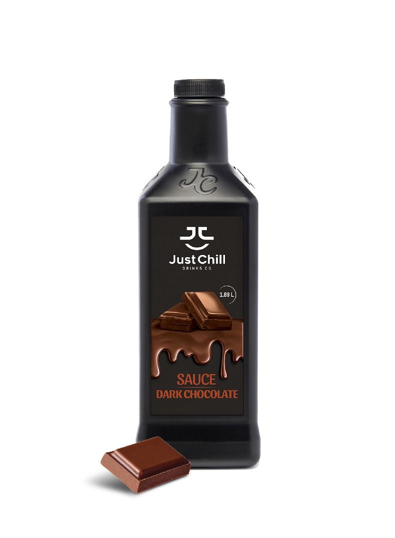 Just Chill Drinks Co. Dark Chocolate Sauce 1.89 Litre - Image 1